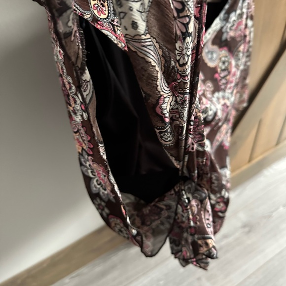 Brown Paisley boho Blouse - Picture 3 of 5